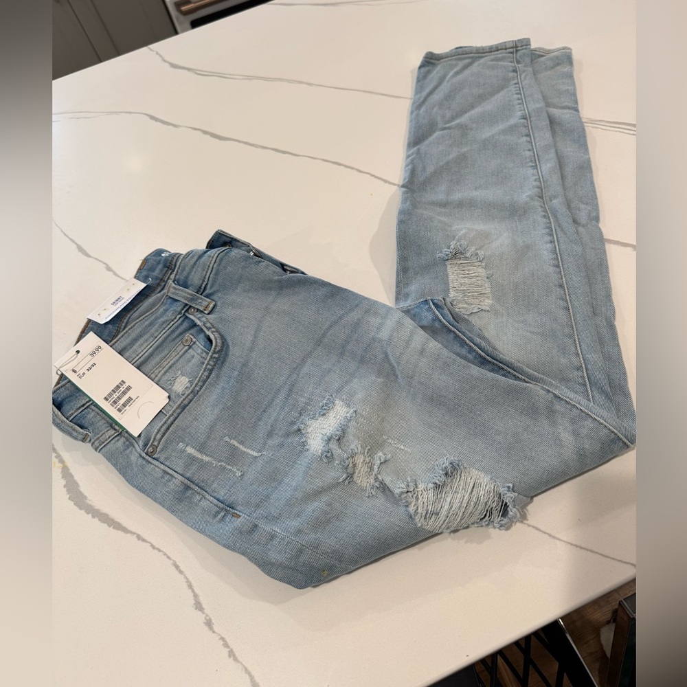 Light Blue Distressed Jeans